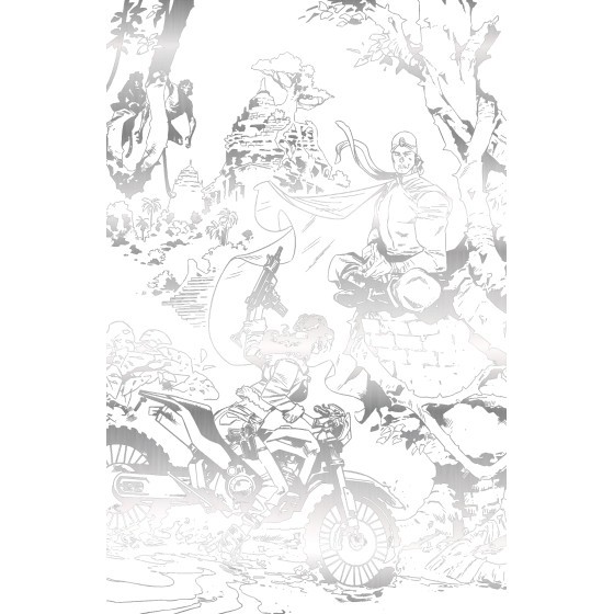 KALIMÁN EL HOMBRE INCREÍBLE: EL DESPERTAR 1 PORTADA BLANCA METALIZADA